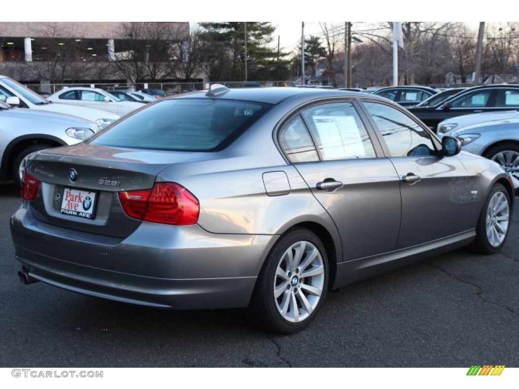 2009 3 Series 328xi Sedan - Space Grey Metallic / Black photo #5