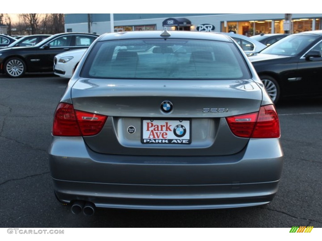 2009 3 Series 328xi Sedan - Space Grey Metallic / Black photo #6