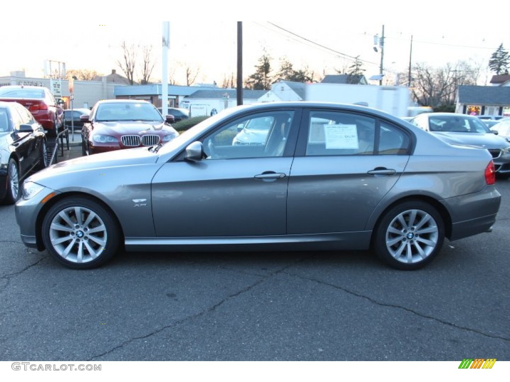 2009 3 Series 328xi Sedan - Space Grey Metallic / Black photo #8