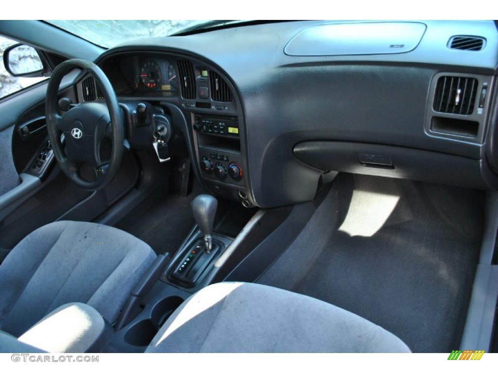2006 Elantra GLS Sedan - Electric Red / Gray photo #8