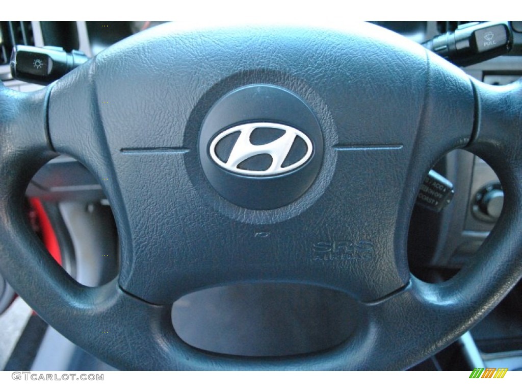 2006 Elantra GLS Sedan - Electric Red / Gray photo #10