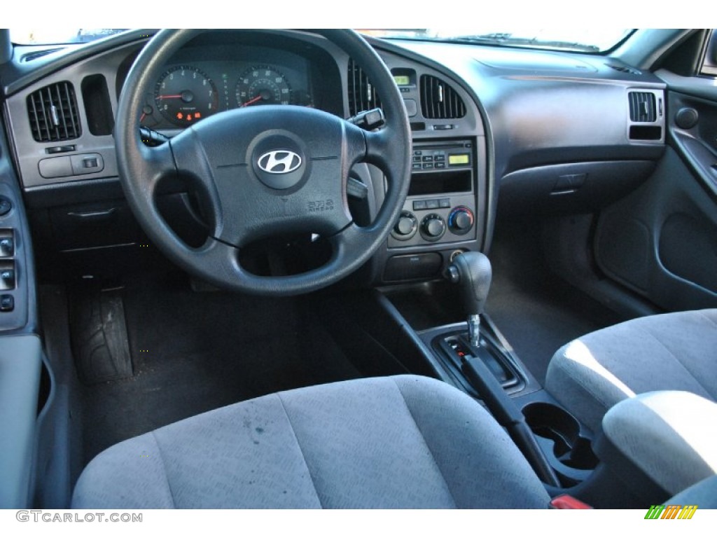 2006 Elantra GLS Sedan - Electric Red / Gray photo #14