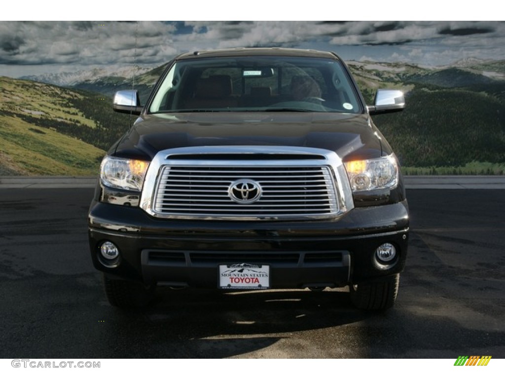 2013 Tundra Limited Double Cab 4x4 - Black / Red Rock photo #3