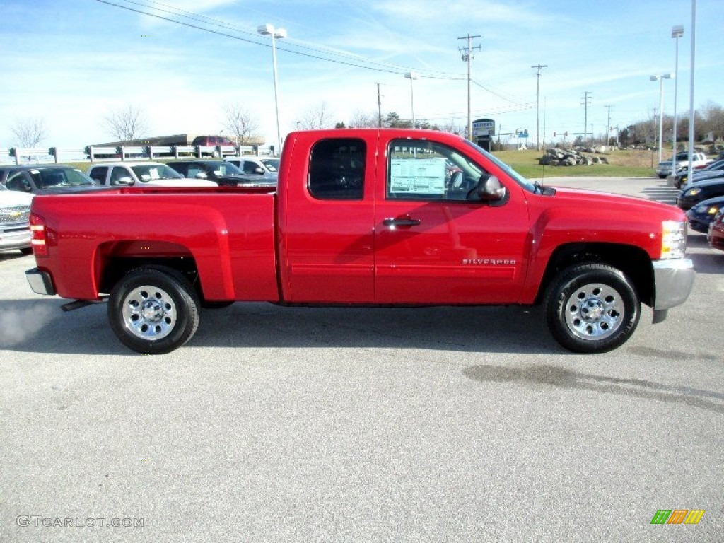 Victory Red 2013 Chevrolet Silverado 1500 LS Extended Cab Exterior Photo #74443410