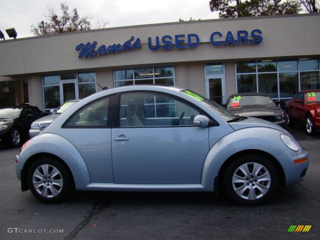 2010 New Beetle 2.5 Coupe - Heaven Blue Metallic / Cream photo #1