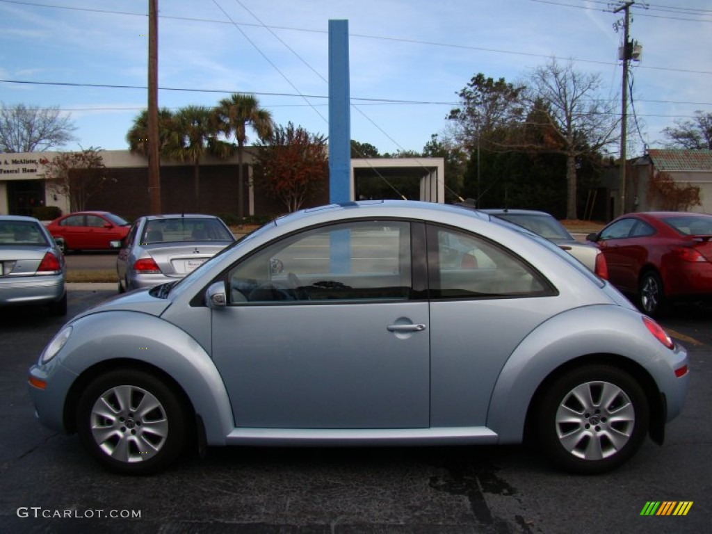 2010 New Beetle 2.5 Coupe - Heaven Blue Metallic / Cream photo #5