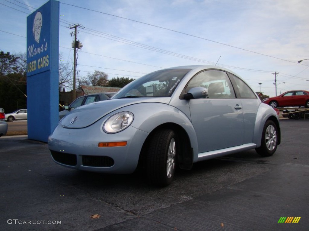 2010 New Beetle 2.5 Coupe - Heaven Blue Metallic / Cream photo #22