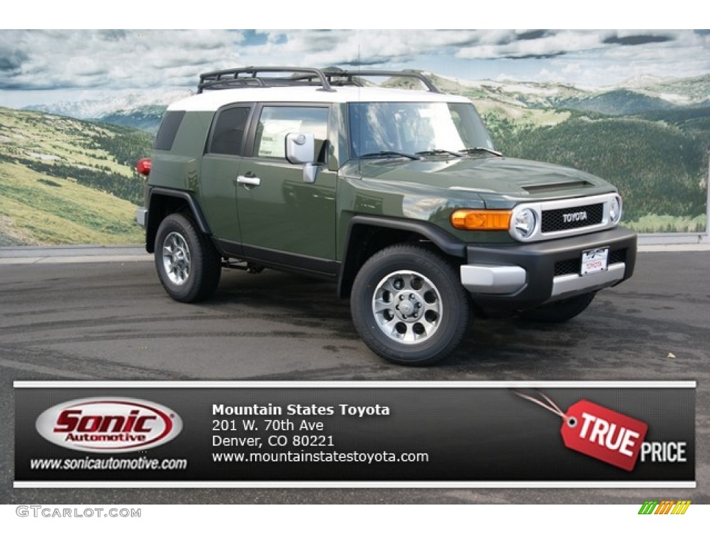 2013 FJ Cruiser 4WD - Army Green / Dark Charcoal photo #1