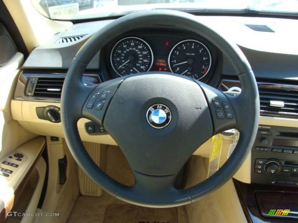 2006 3 Series 330xi Sedan - Alpine White / Beige photo #13