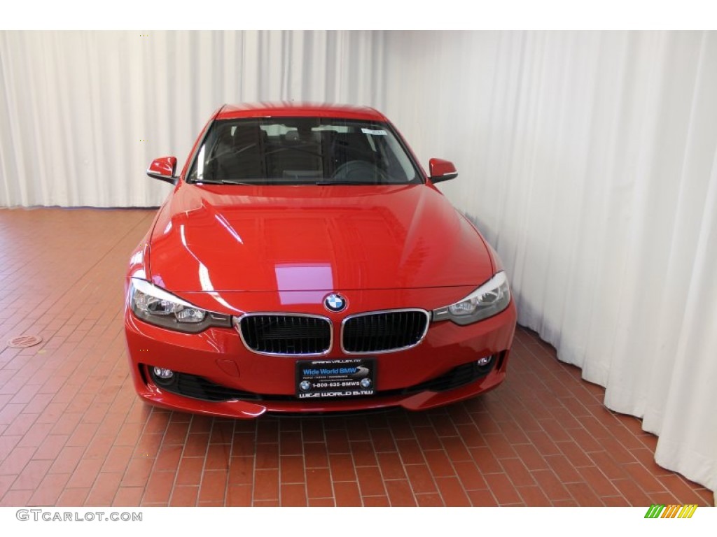 2013 3 Series 328i xDrive Sedan - Melbourne Red Metallic / Black photo #2