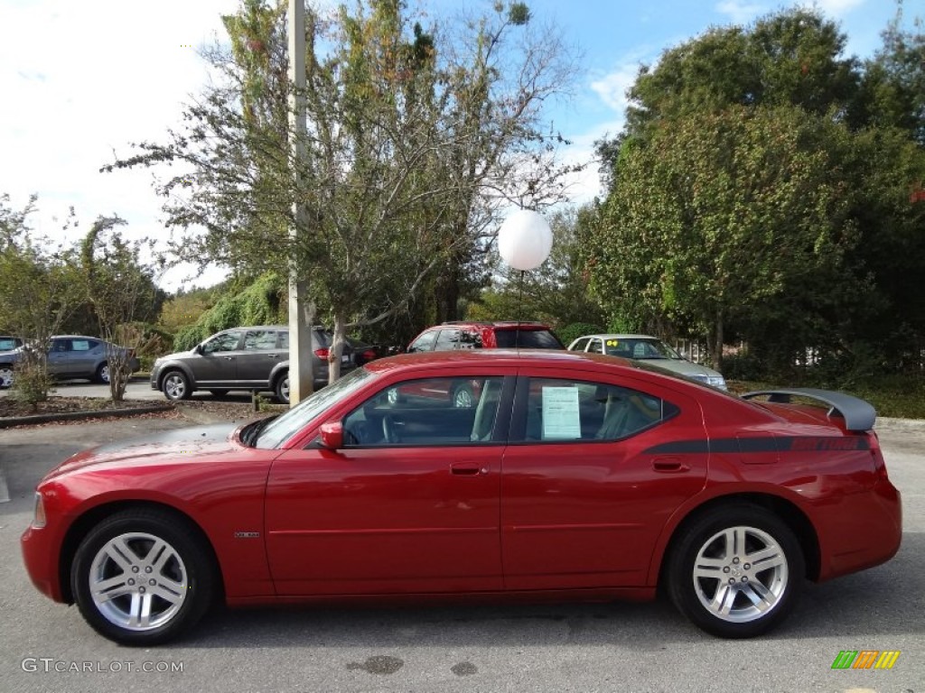 Inferno Red Crystal Pearl 2006 Dodge Charger R/T Daytona Exterior Photo #74445833