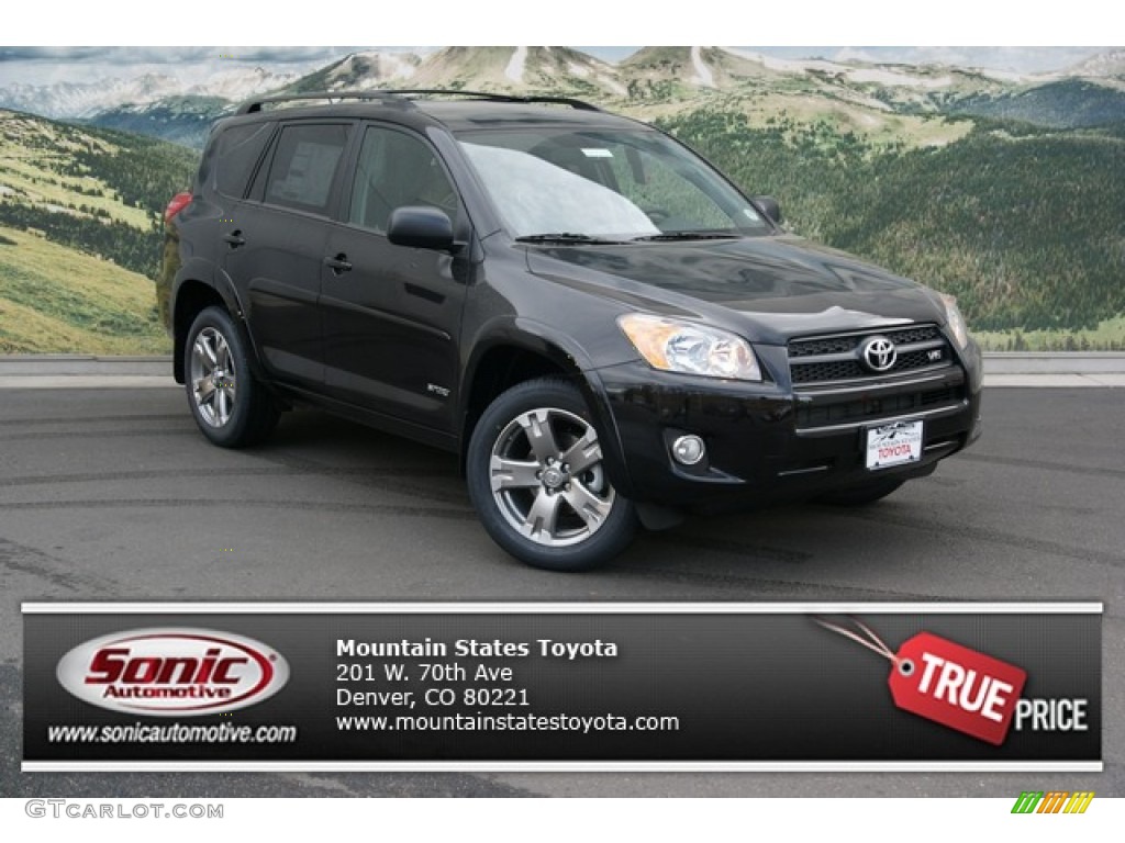 2012 RAV4 V6 Sport 4WD - Black / Dark Charcoal photo #1