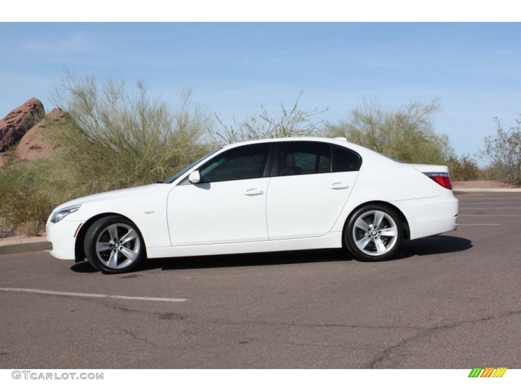Alpine White 2009 BMW 5 Series 528i Sedan Exterior Photo #74446841