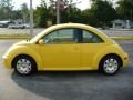 2002 Double Yellow Volkswagen New Beetle GLS Coupe  photo #2
