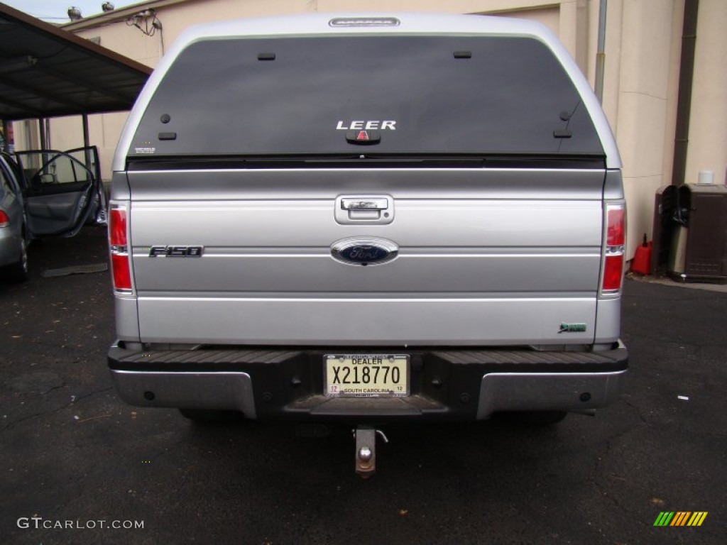 2010 F150 Lariat SuperCrew 4x4 - Ingot Silver Metallic / Black photo #4