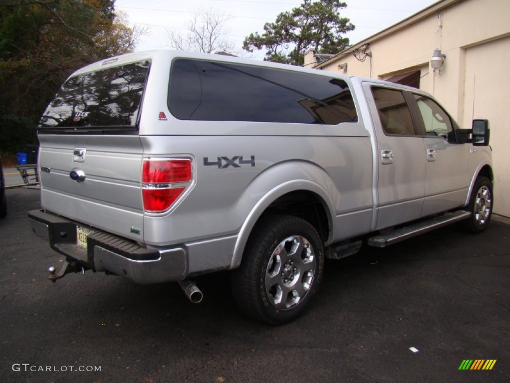 2010 F150 Lariat SuperCrew 4x4 - Ingot Silver Metallic / Black photo #5