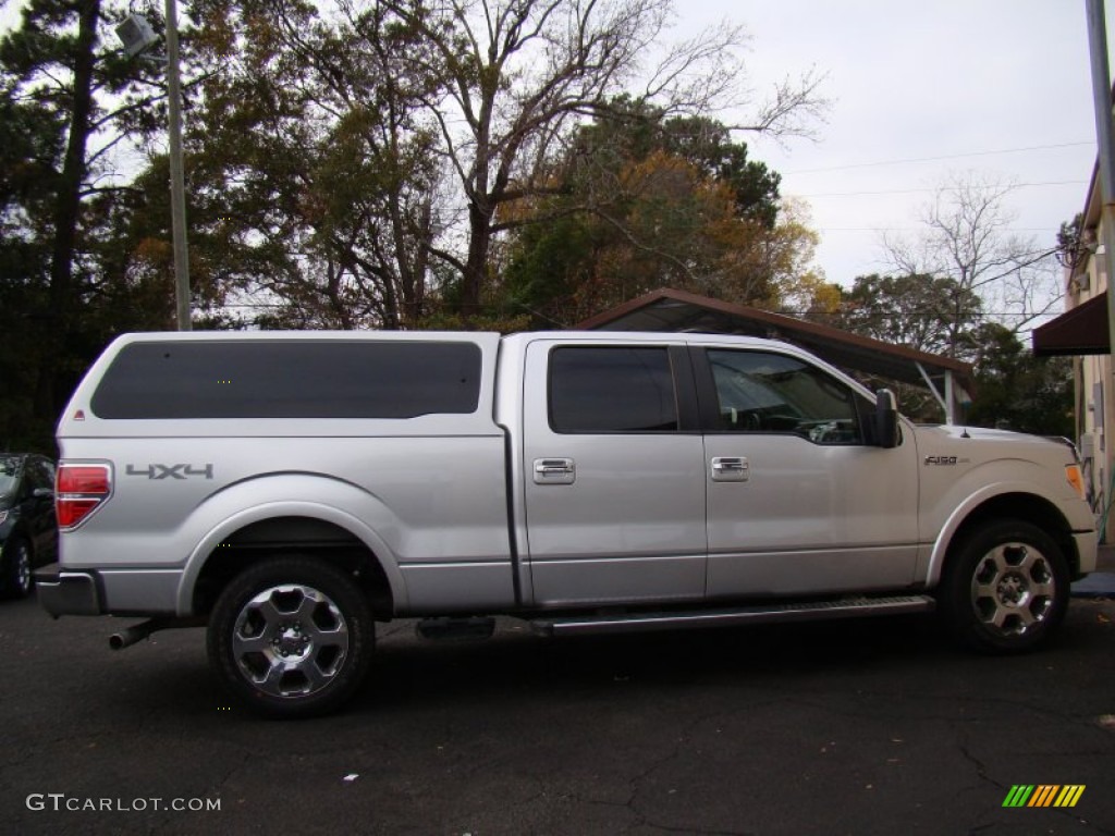 2010 F150 Lariat SuperCrew 4x4 - Ingot Silver Metallic / Black photo #6