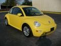 2002 Double Yellow Volkswagen New Beetle GLS Coupe  photo #7