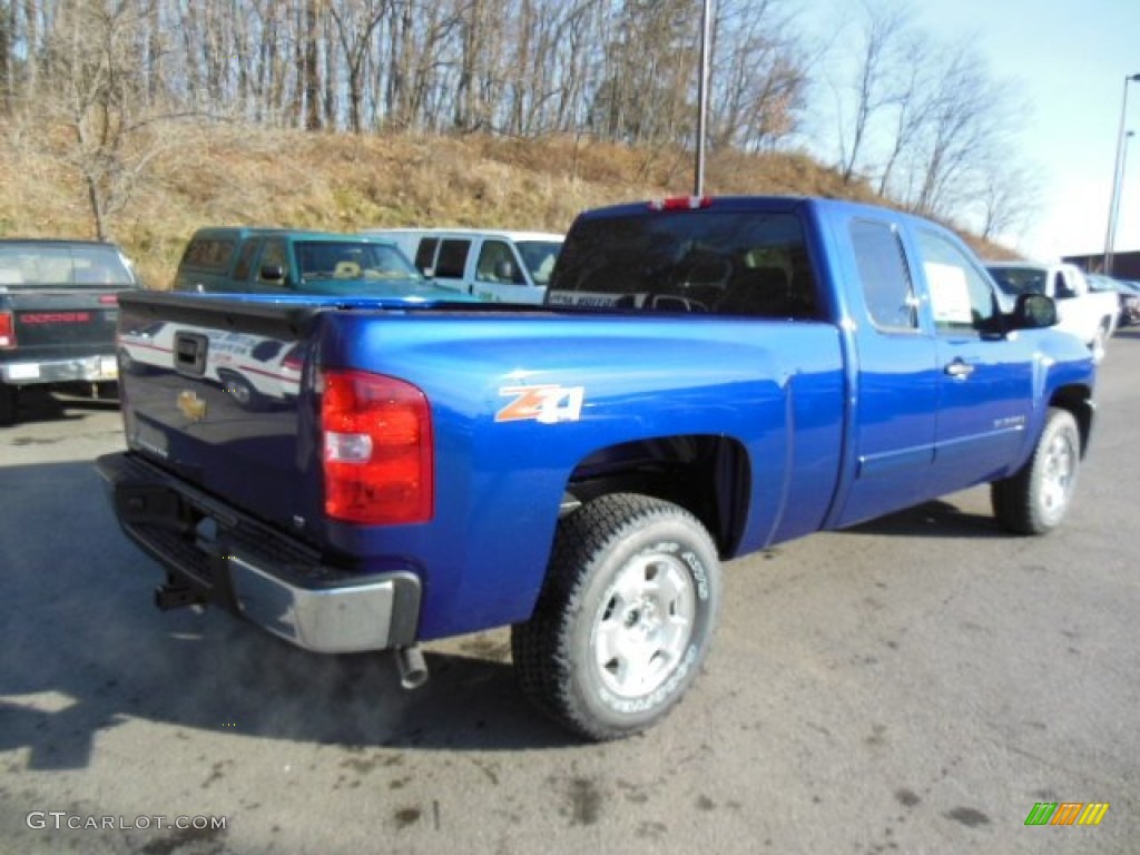 2013 Silverado 1500 LT Extended Cab 4x4 - Blue Topaz Metallic / Ebony photo #8