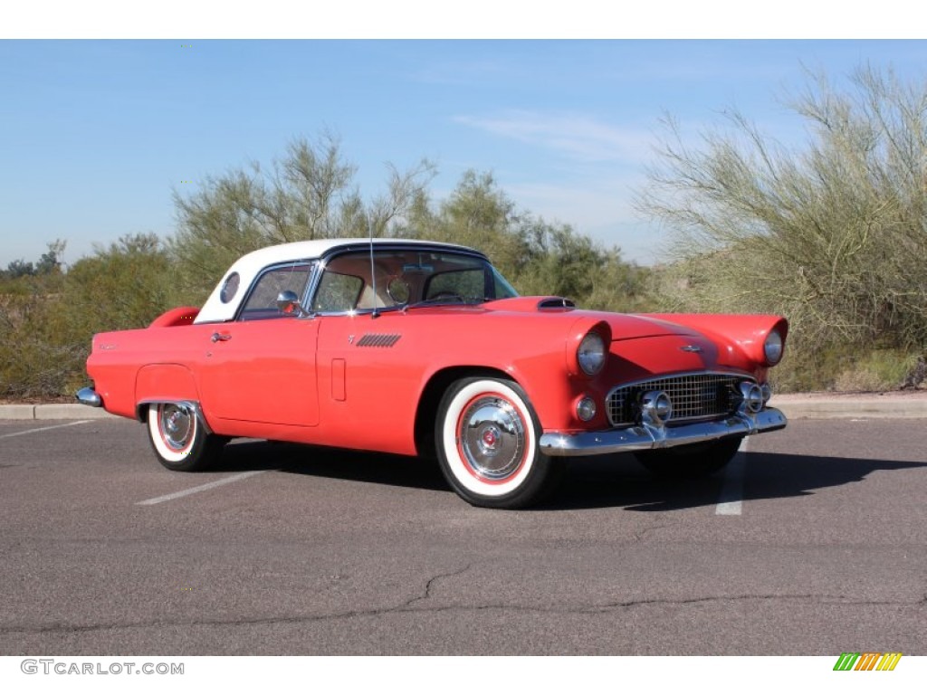 1956 Thunderbird Roadster - Fiesta Red / Red/White photo #1