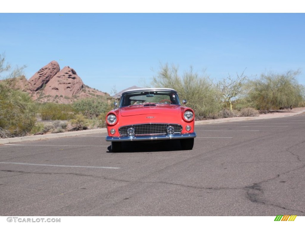 1956 Thunderbird Roadster - Fiesta Red / Red/White photo #8
