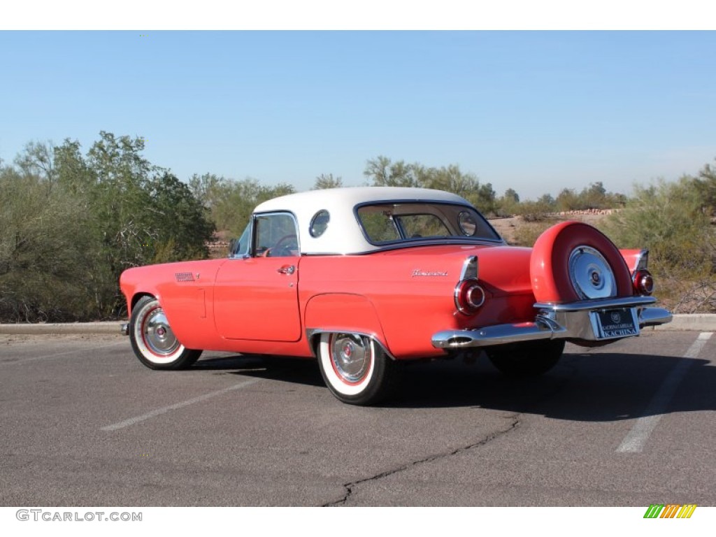 1956 Thunderbird Roadster - Fiesta Red / Red/White photo #9