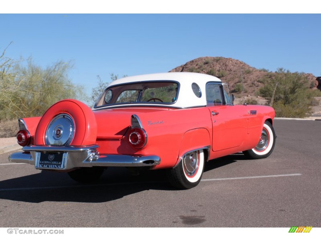 1956 Thunderbird Roadster - Fiesta Red / Red/White photo #12