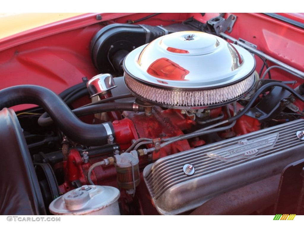 1956 Thunderbird Roadster - Fiesta Red / Red/White photo #14