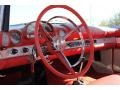 Red/White 1956 Ford Thunderbird Roadster Steering Wheel