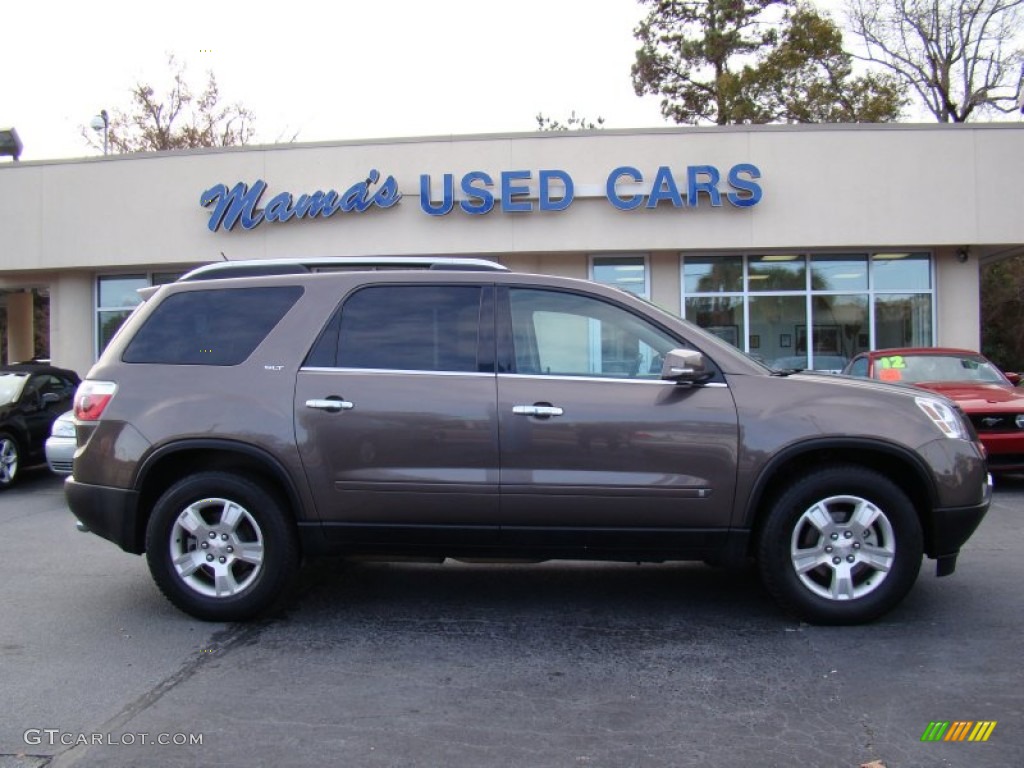 2009 Acadia SLT - Medium Brown Metallic / Ebony photo #1