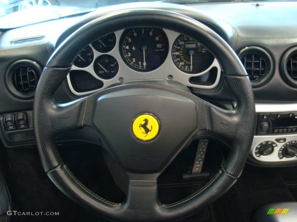 2004 Ferrari 360 Spider Nero Steering Wheel Photo #74449122