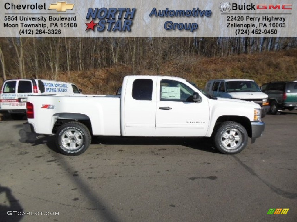 2013 Silverado 1500 LT Extended Cab 4x4 - Summit White / Ebony photo #1