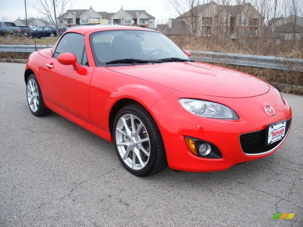 True Red 2012 Mazda MX-5 Miata Touring Hard Top Roadster Exterior Photo #74450711