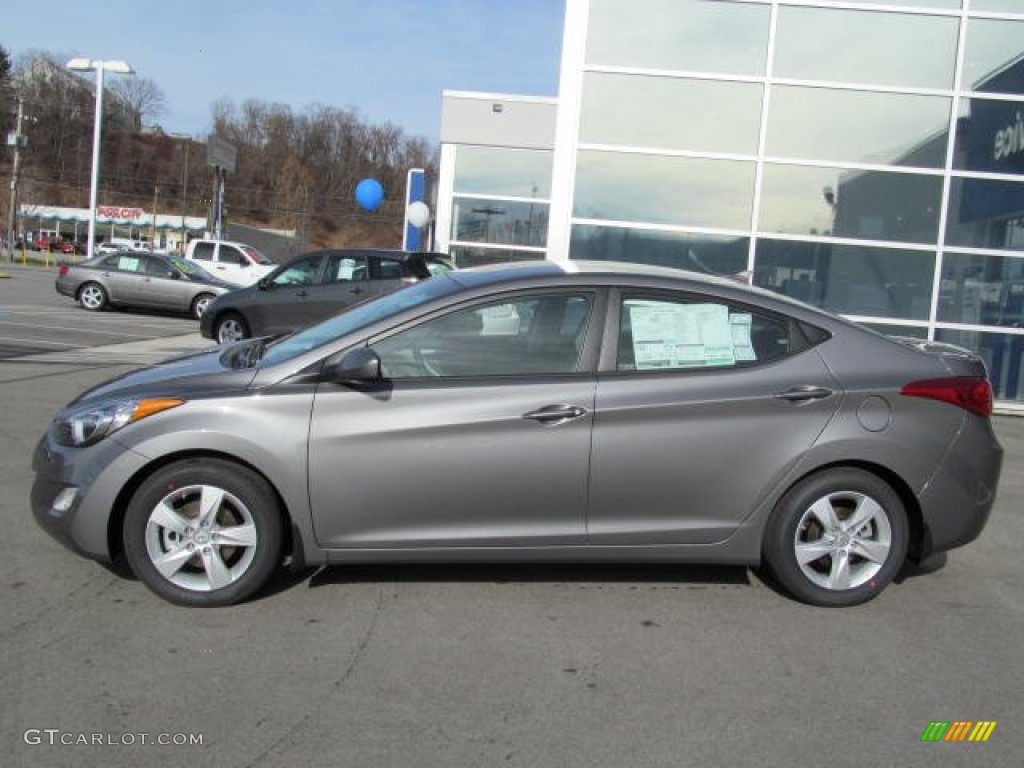 2013 Elantra GLS - Harbor Gray Metallic / Gray photo #2