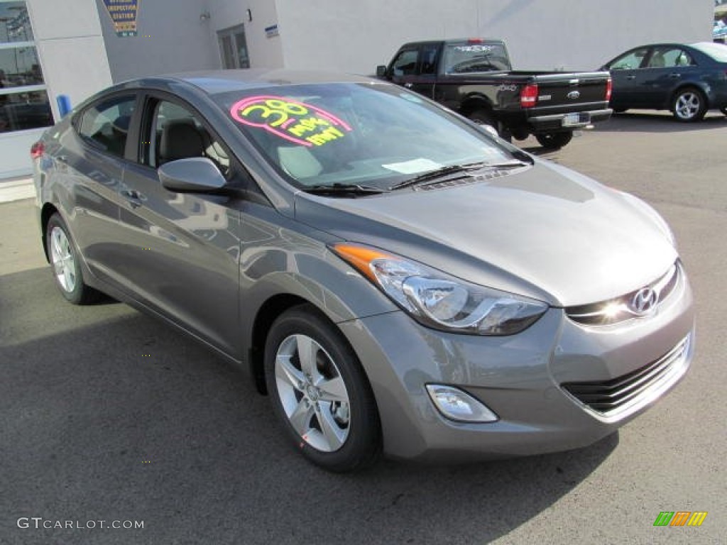 2013 Elantra GLS - Harbor Gray Metallic / Gray photo #3