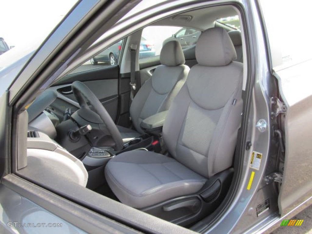 2013 Elantra GLS - Harbor Gray Metallic / Gray photo #7
