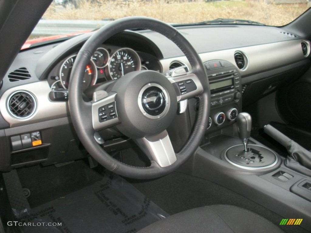 Black Interior 2012 Mazda MX-5 Miata Touring Hard Top Roadster Photo #74451155