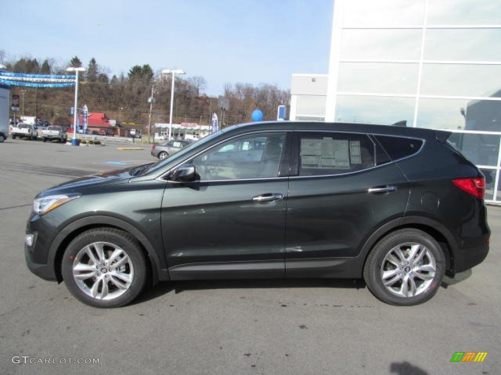 Juniper Green 2013 Hyundai Santa Fe Sport 2.0T AWD Exterior Photo #74451230