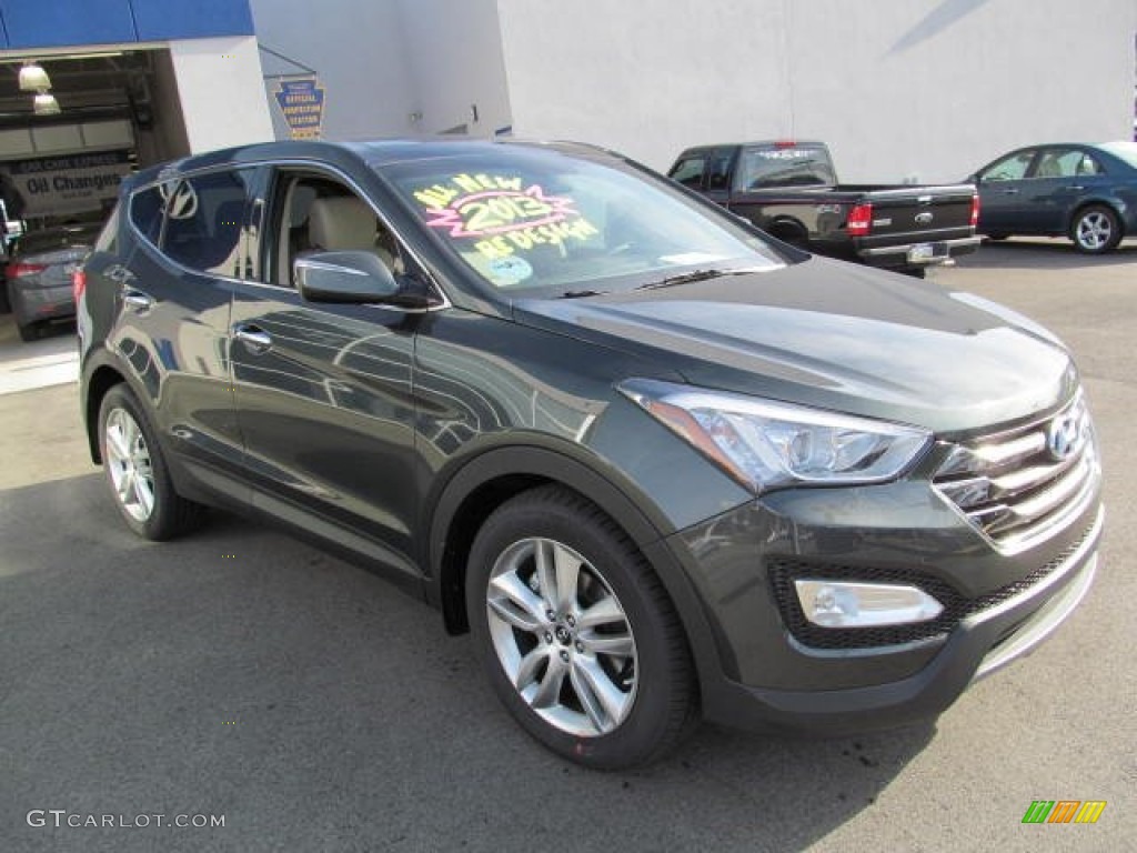 Juniper Green 2013 Hyundai Santa Fe Sport 2.0T AWD Exterior Photo #74451257