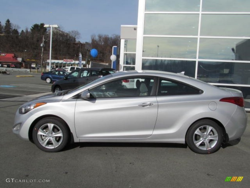 2013 Elantra Coupe GS - Silver / Gray photo #2