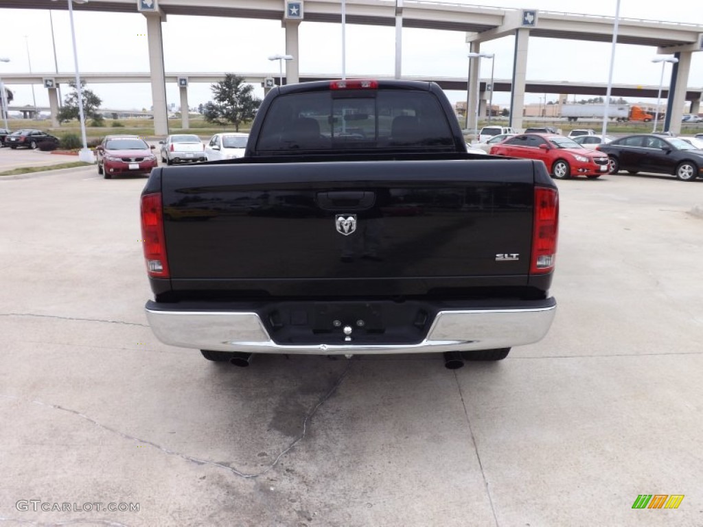 2005 Ram 1500 SLT Quad Cab - Black / Dark Slate Gray photo #4