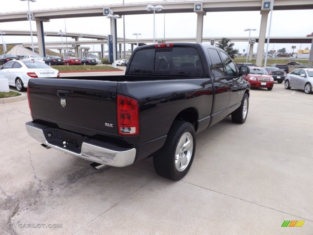 2005 Ram 1500 SLT Quad Cab - Black / Dark Slate Gray photo #5