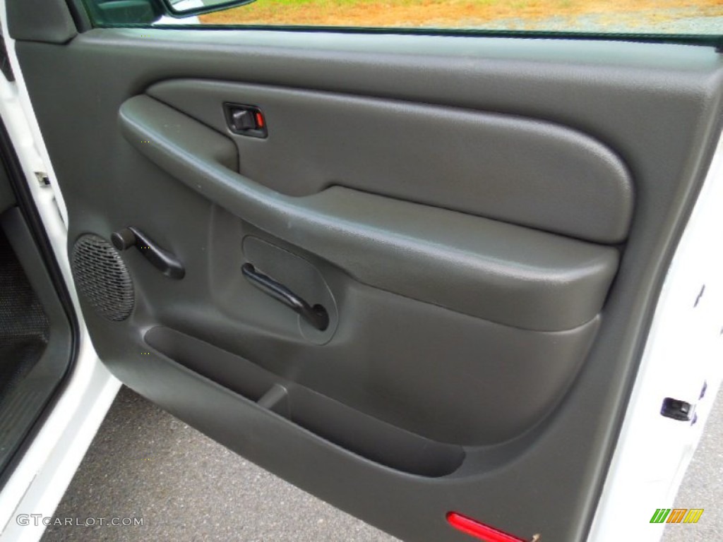 2006 Chevrolet Silverado 2500HD Work Truck Crew Cab Dark Charcoal Door Panel Photo #74451578