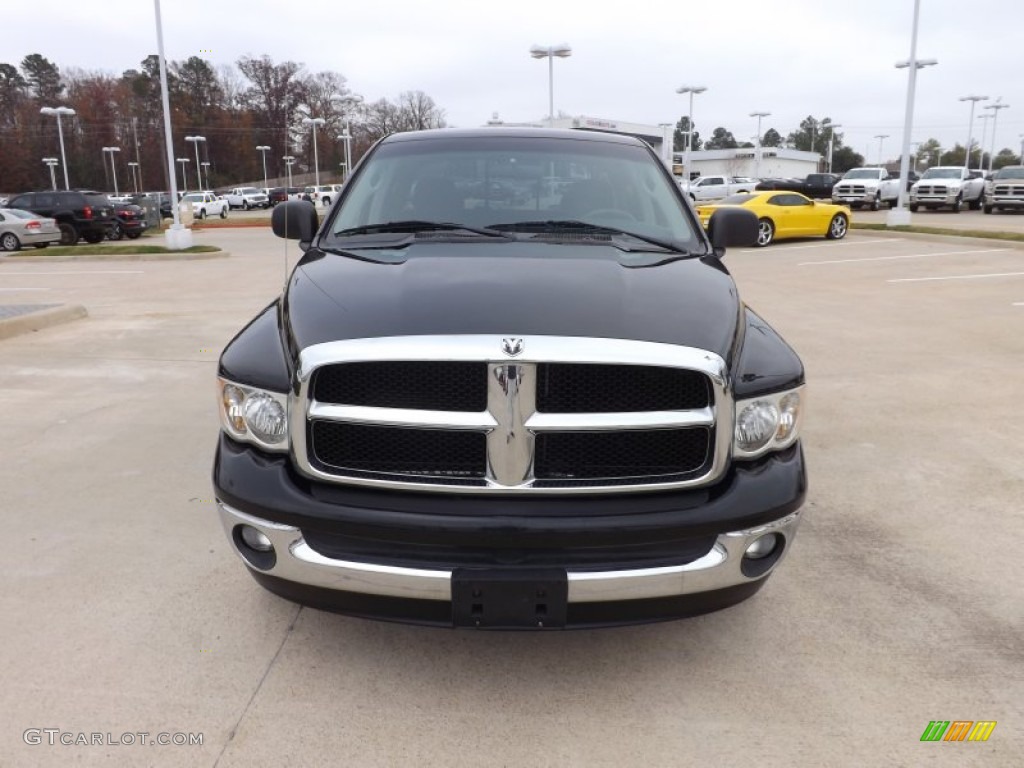 2005 Ram 1500 SLT Quad Cab - Black / Dark Slate Gray photo #8