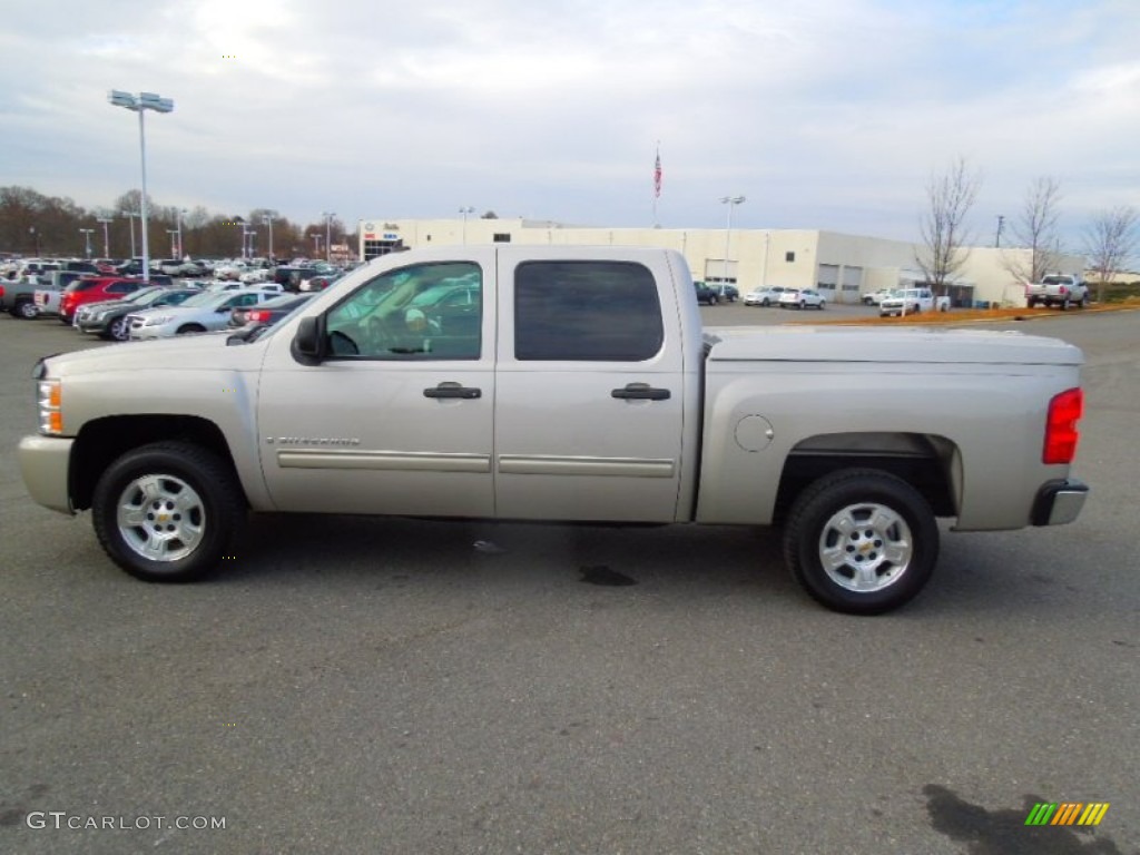 2009 Silverado 1500 LT Crew Cab - Silver Birch Metallic / Ebony photo #6