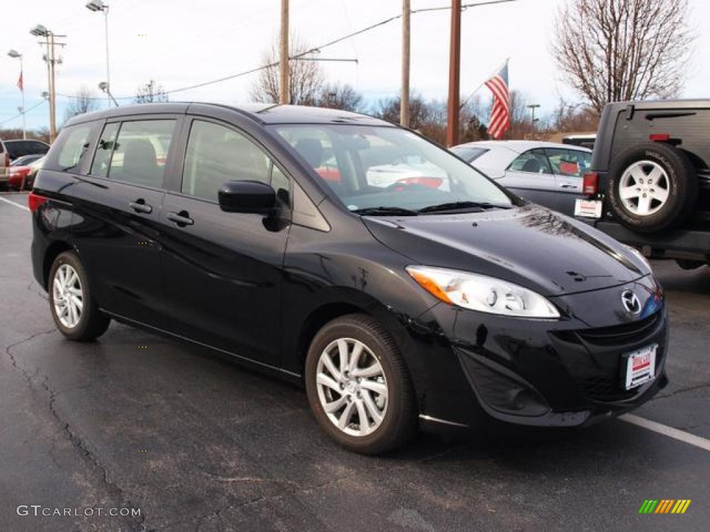 2012 MAZDA5 Sport - Brilliant Black / Black photo #2