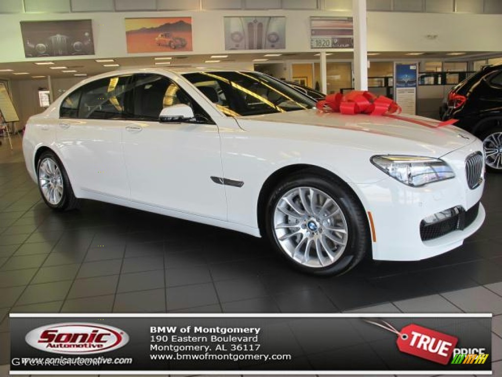 2013 7 Series 750Li Sedan - Alpine White / Black photo #1