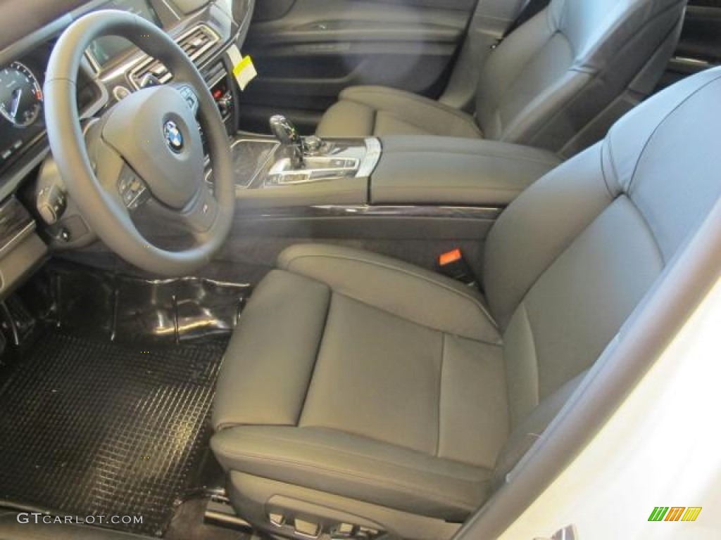 Black Interior 2013 BMW 7 Series 750Li Sedan Photo #74453947