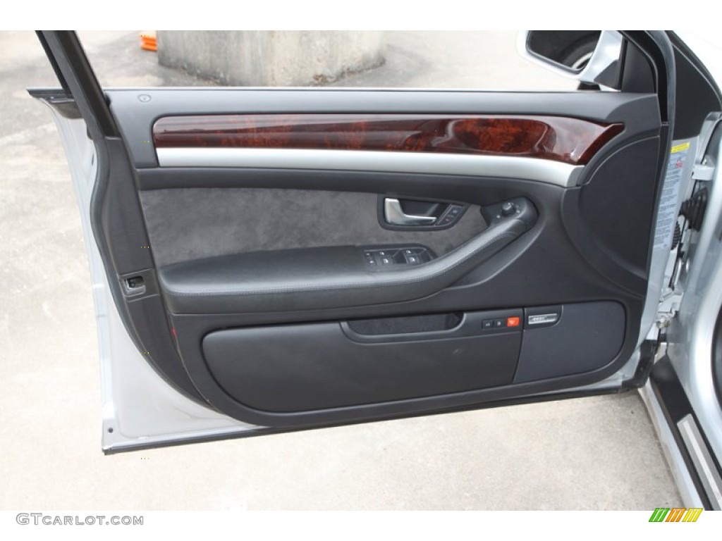 2006 Audi A8 L 4.2 quattro Black Door Panel Photo #74455028
