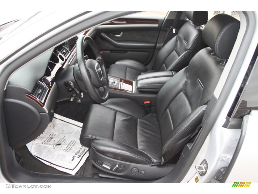 Black Interior 2006 Audi A8 L 4.2 quattro Photo #74455070